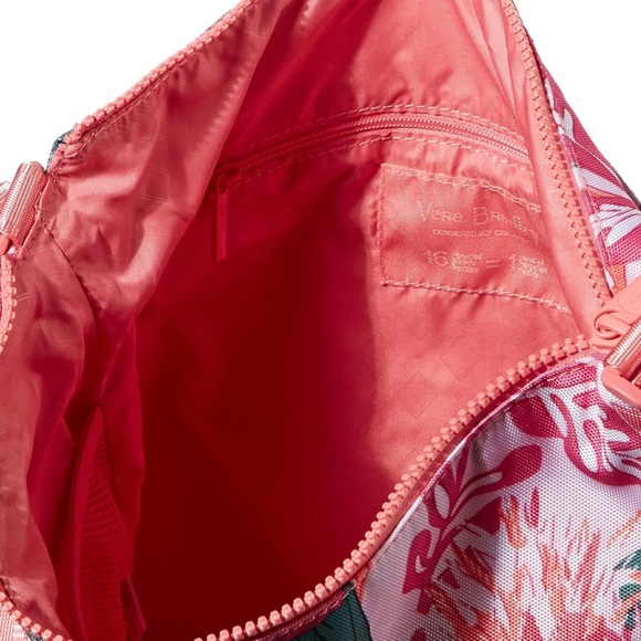 Vera Bradley Lighten Up ReActive Hipster Crossbody - Rain Forest Canopy Coral - Picture 5 of 13